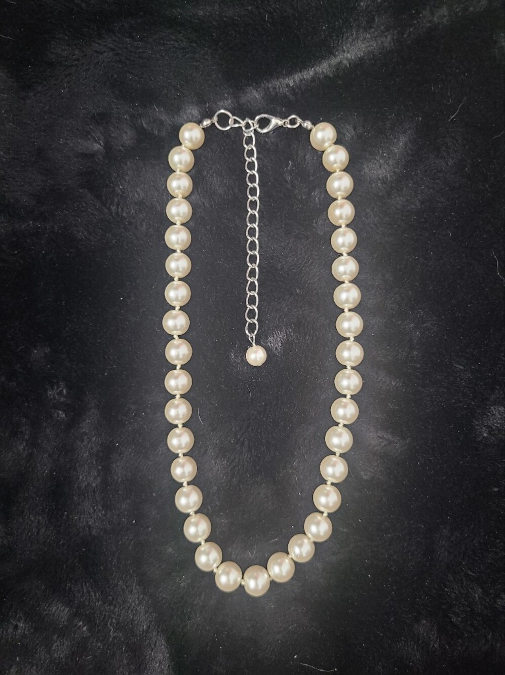 Classic Ivory Faux Pearl Necklace - Women Jewelry Single Strand